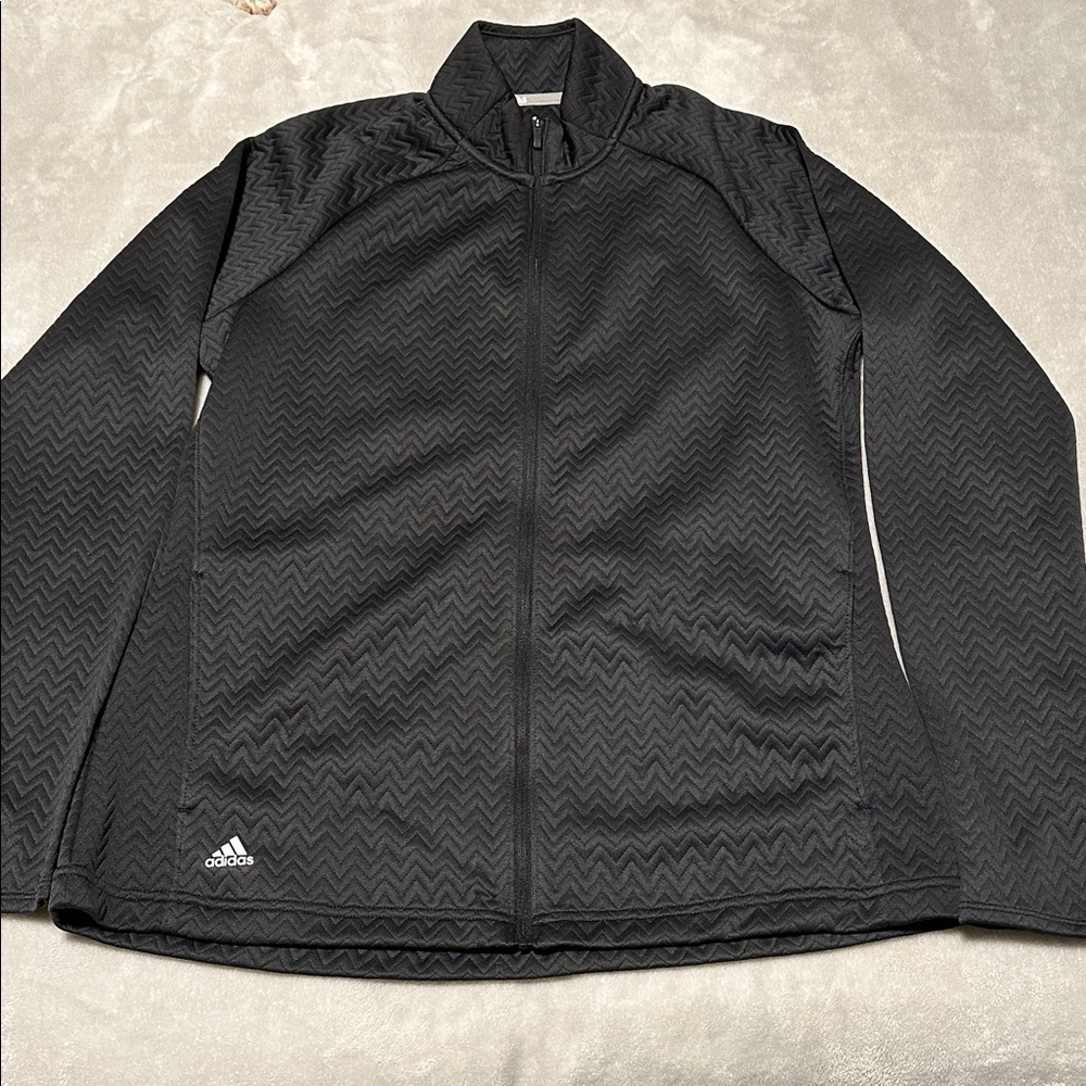 Adidas Chevron Pattern Black Jacket - image 1